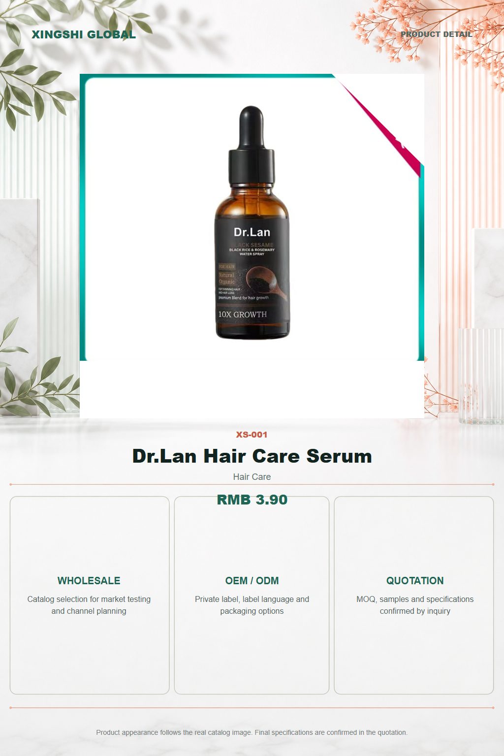 Dr.Lan Hair Care Serum detail