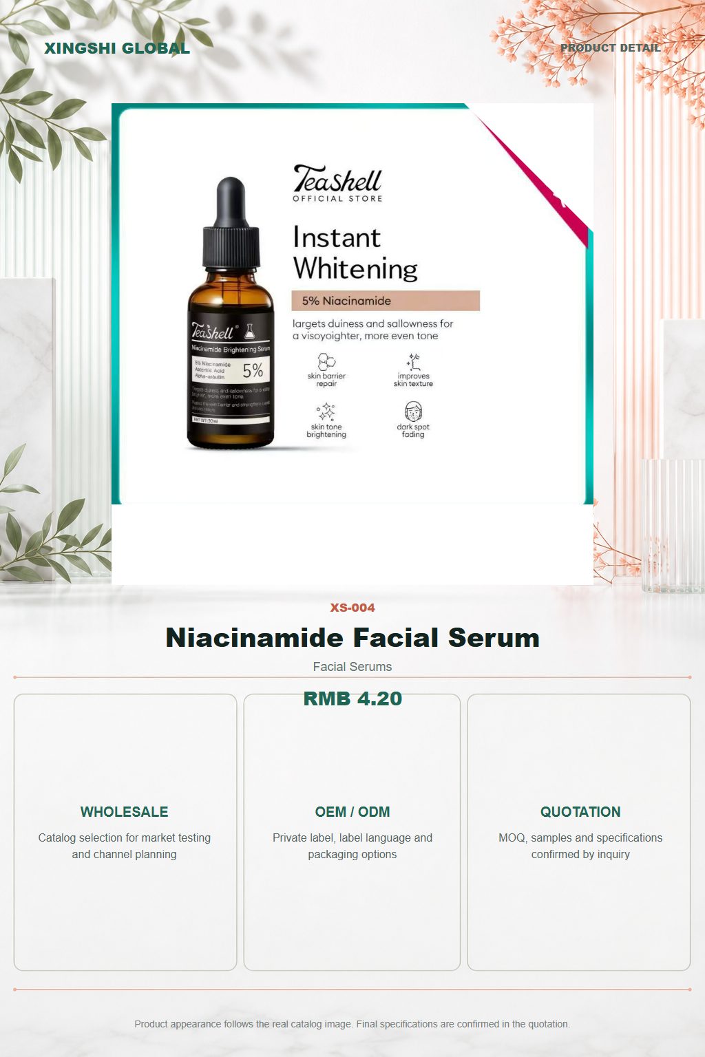 Niacinamide Facial Serum detail
