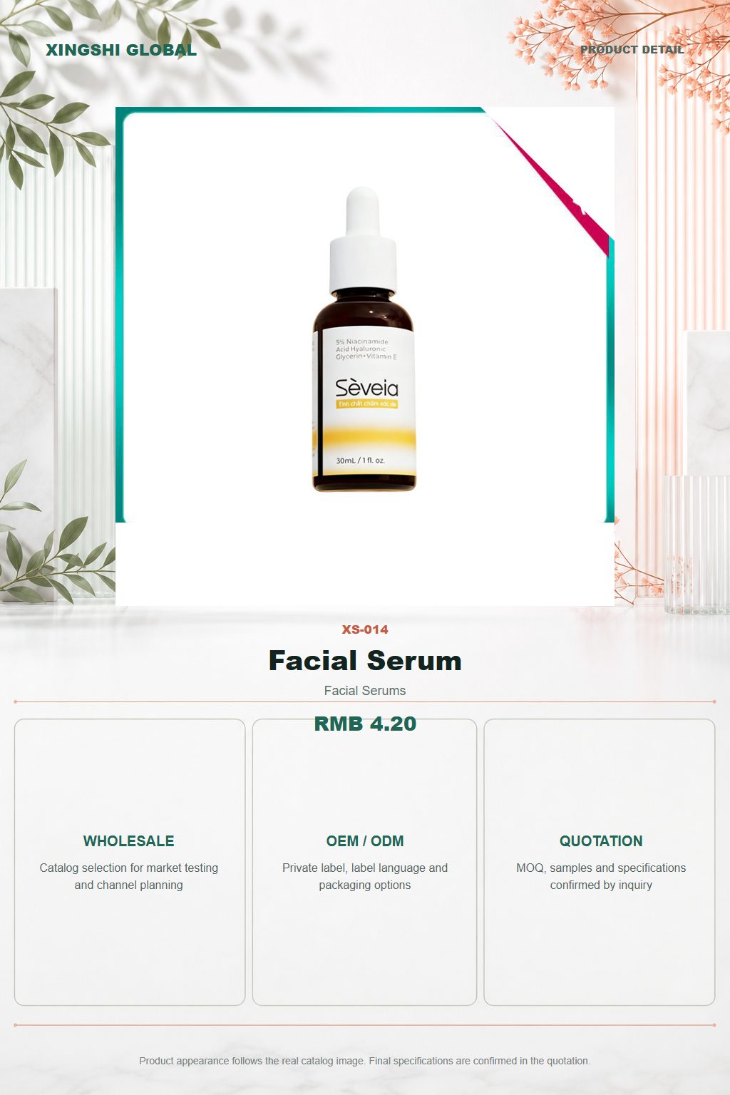 Facial Serum detail