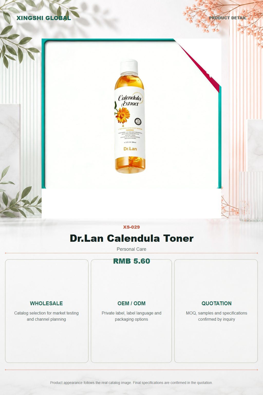 Dr.Lan Calendula Toner detail