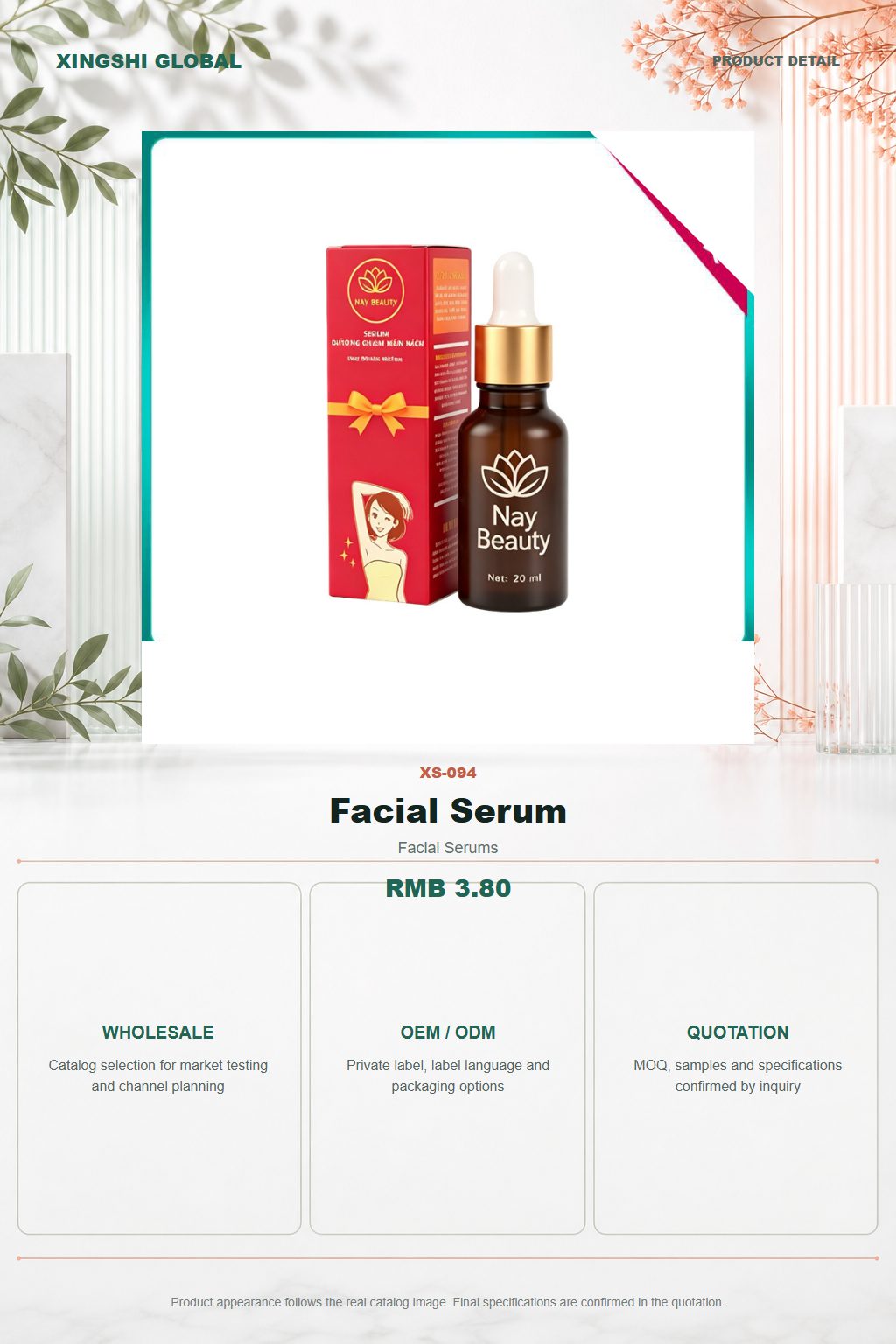 Facial Serum detail