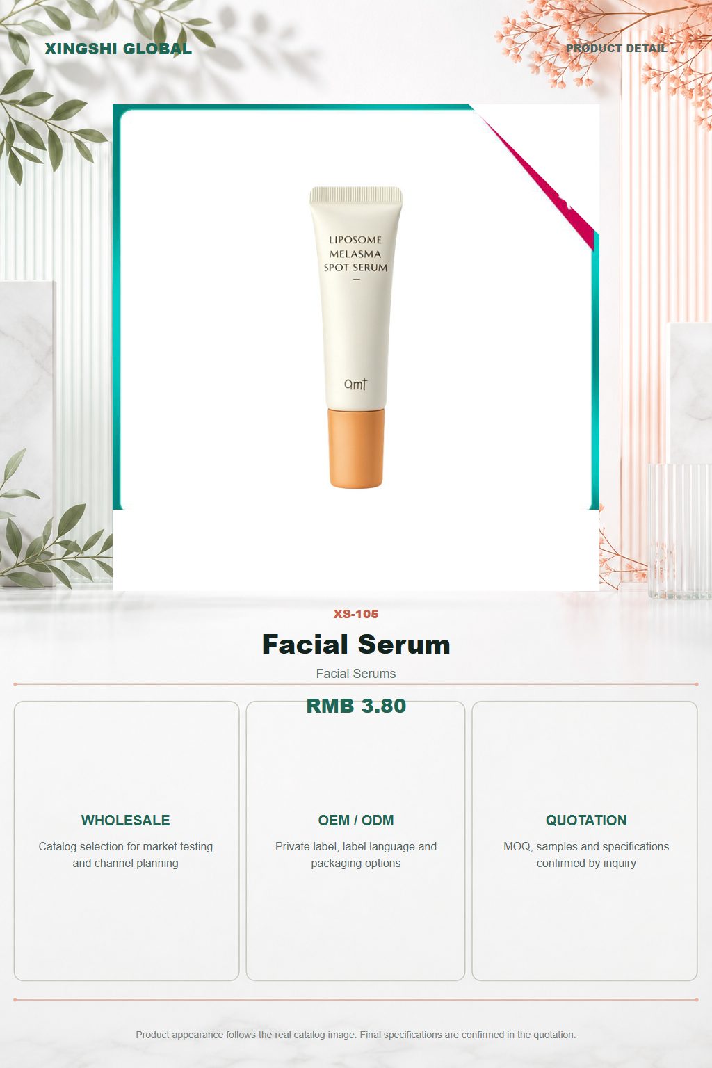 Facial Serum detail