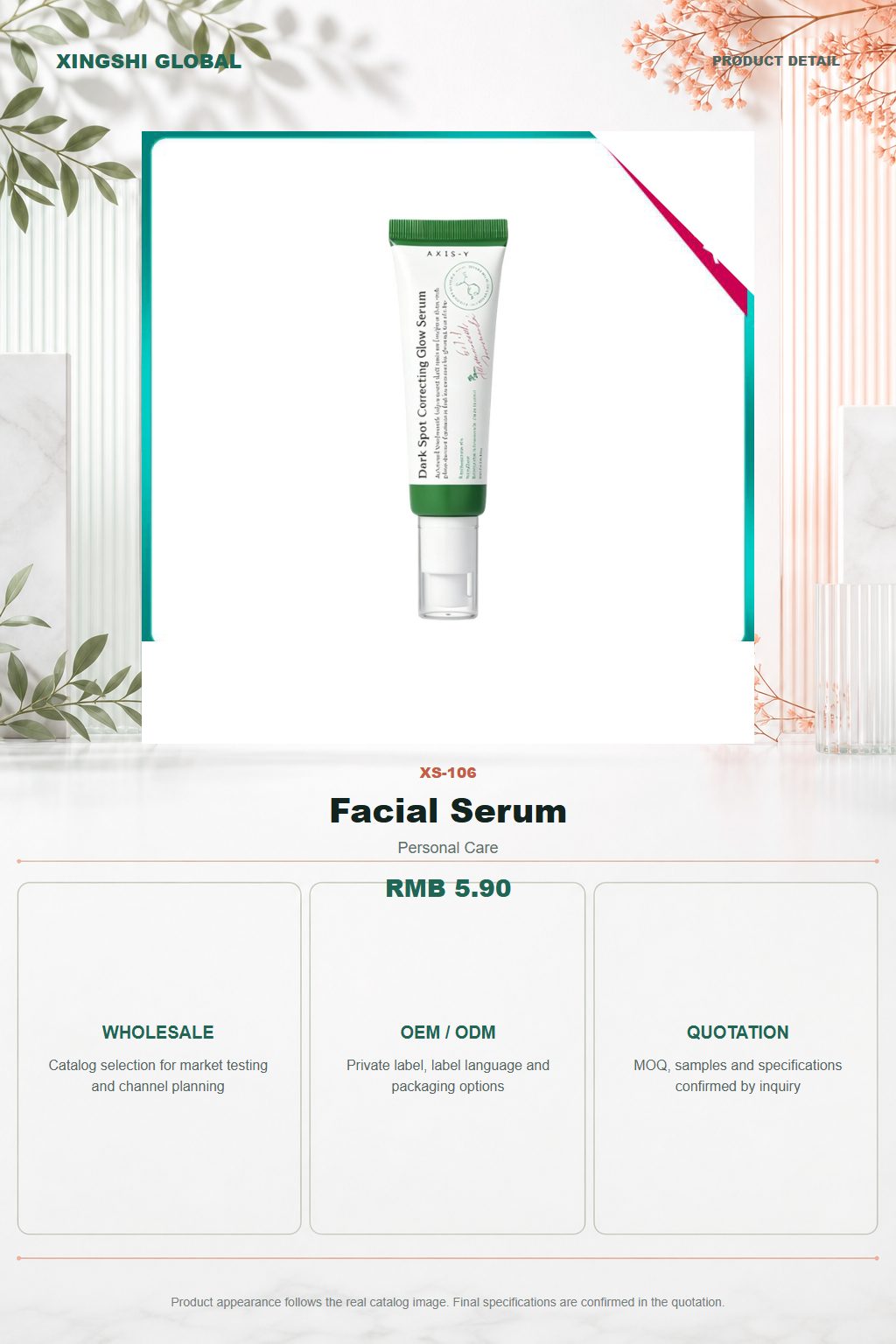 Facial Serum detail