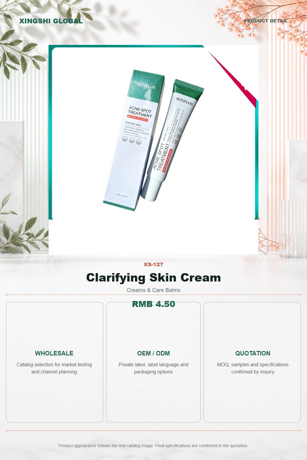 Clarifying Skin Cream detail