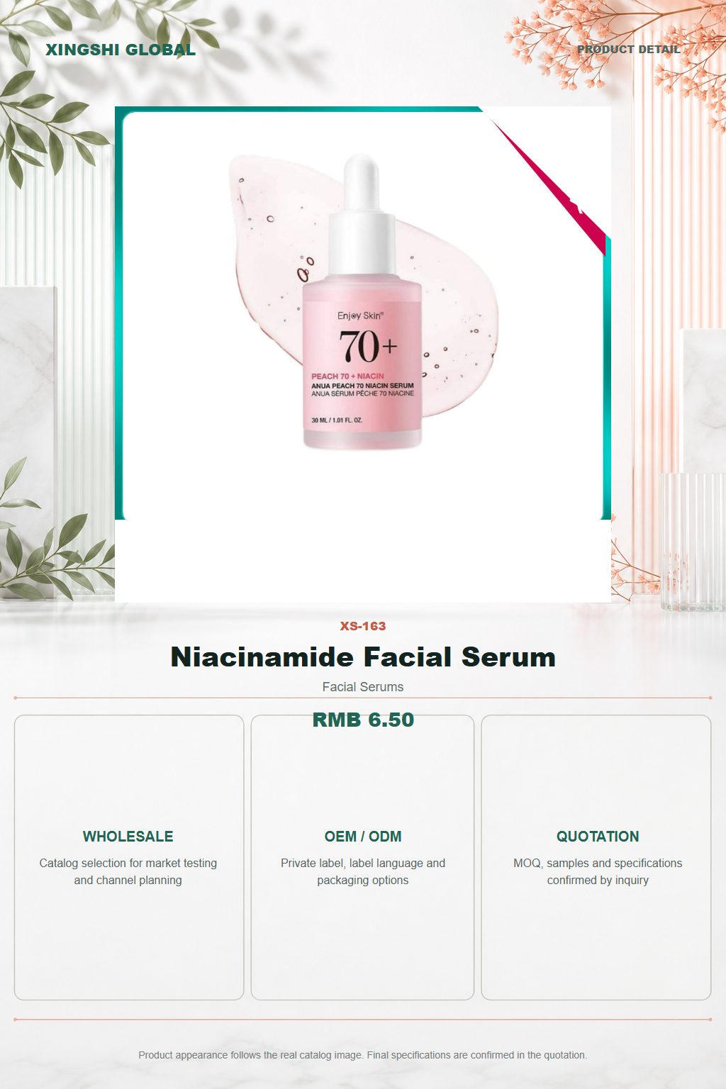 Niacinamide Facial Serum detail