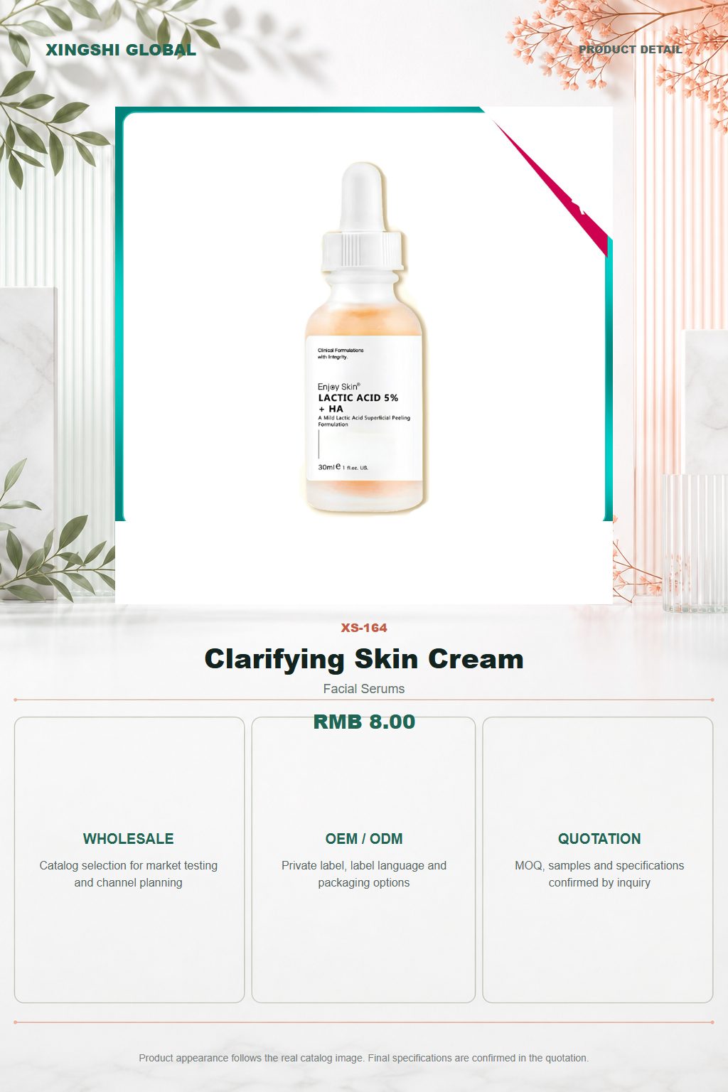 Clarifying Skin Cream detail